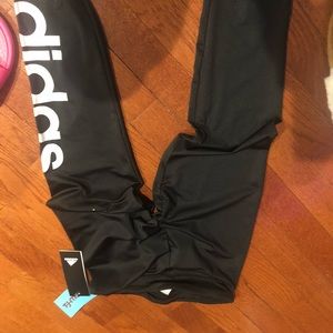 Brand New Girls Adidas Leggings  size 10/12